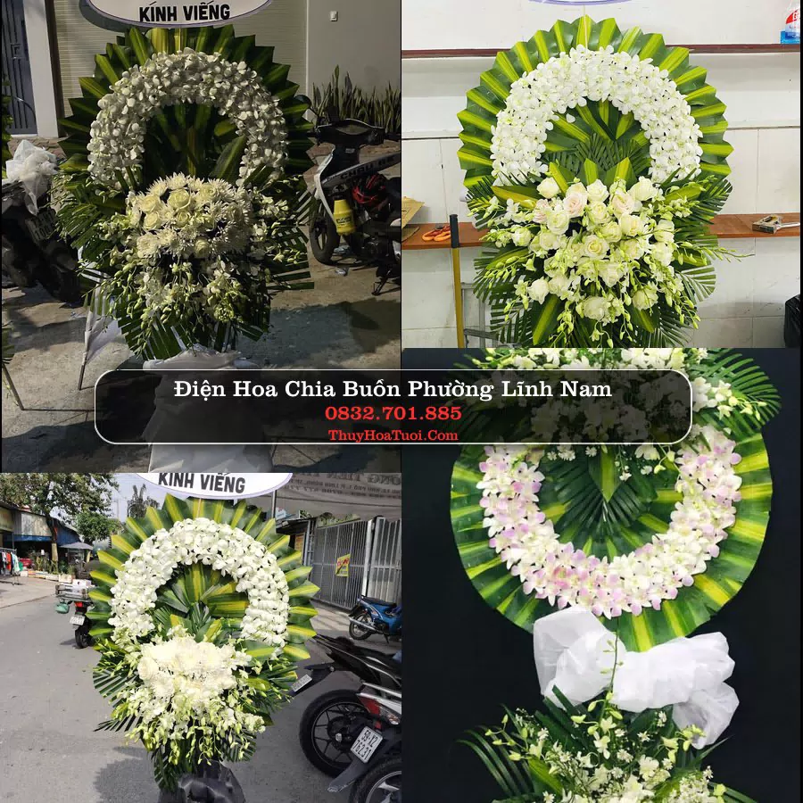 Vòng hoa chia buồn Phường Lĩnh Nam - ThuyHoaTuoi.Com