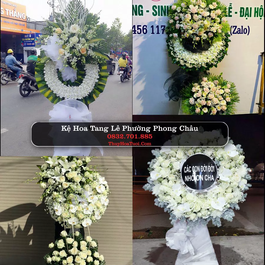 Kệ hoa tang lễ giao tại Phường Phong Châu, Phú Thọ