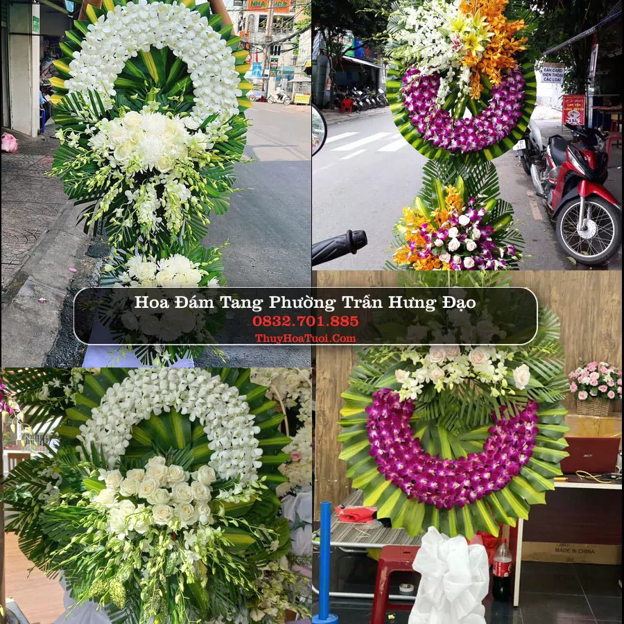 Vòng hoa chia buồn Phường Trần Hưng Đạo - ThuyHoaTuoi.Com
