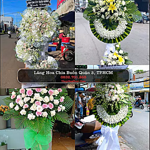 Đặt Hoa Chia Buồn tại Quận 3, TP.HCM (Cũ)