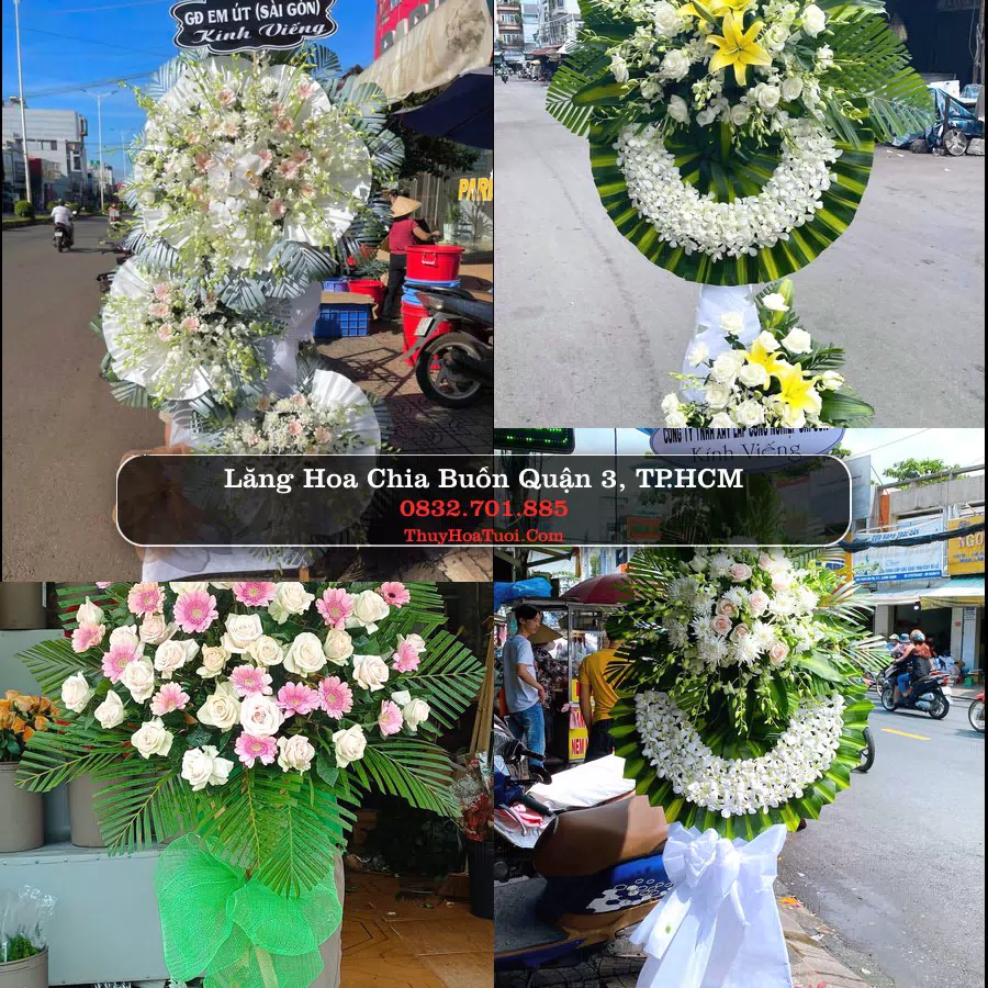 Đặt Hoa Chia Buồn tại Quận 3, TP.HCM (Cũ)