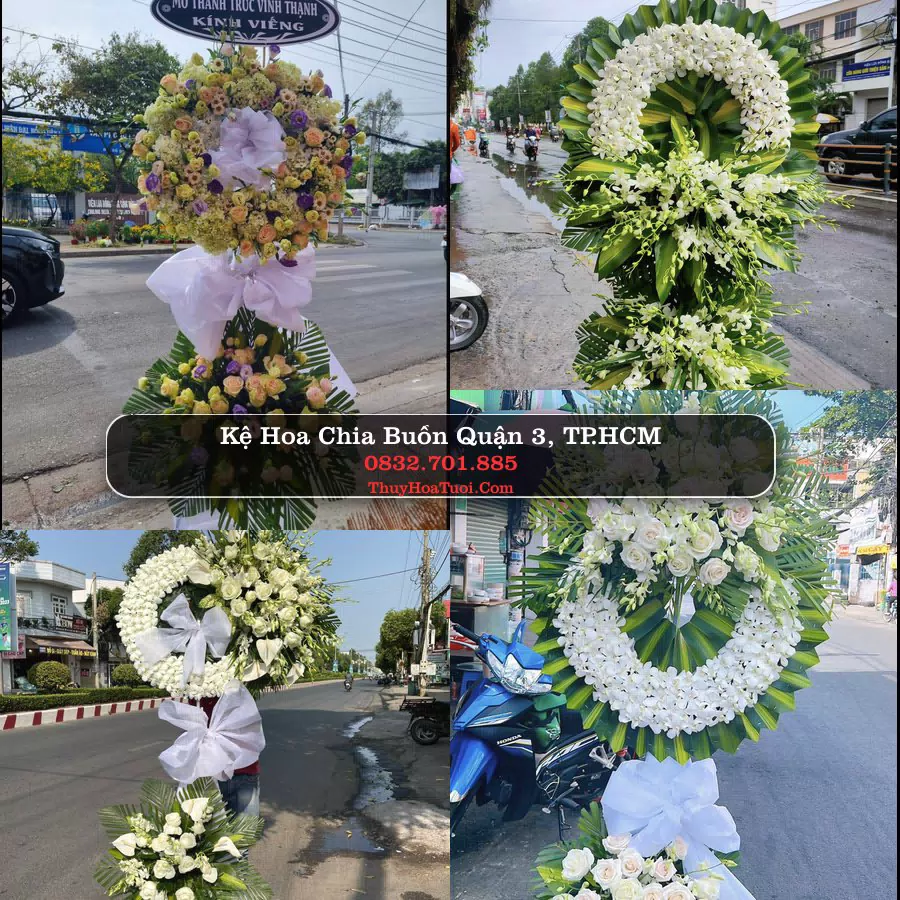 Kệ hoa tang lễ giao tại Quận 3, TP.HCM