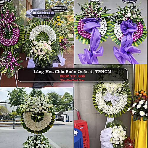 Đặt Vòng Hoa Tang Lễ tại Quận 4, TP.HCM (Cũ)