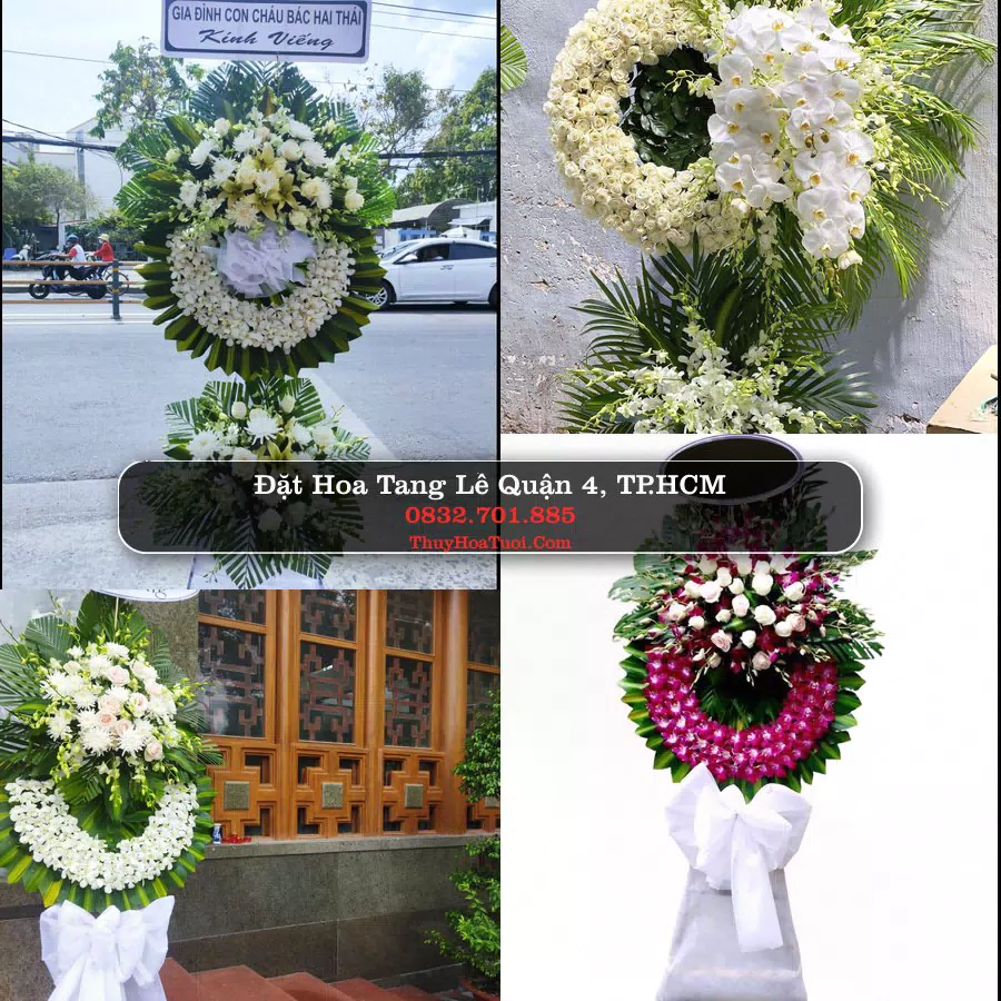 Kệ hoa tang lễ giao tại Quận 4, TP.HCM