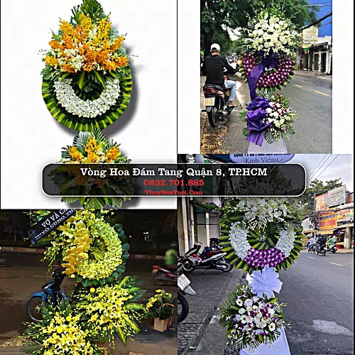 Đặt Hoa Tang Lễ tại Quận 8, TP.HCM (Cũ)