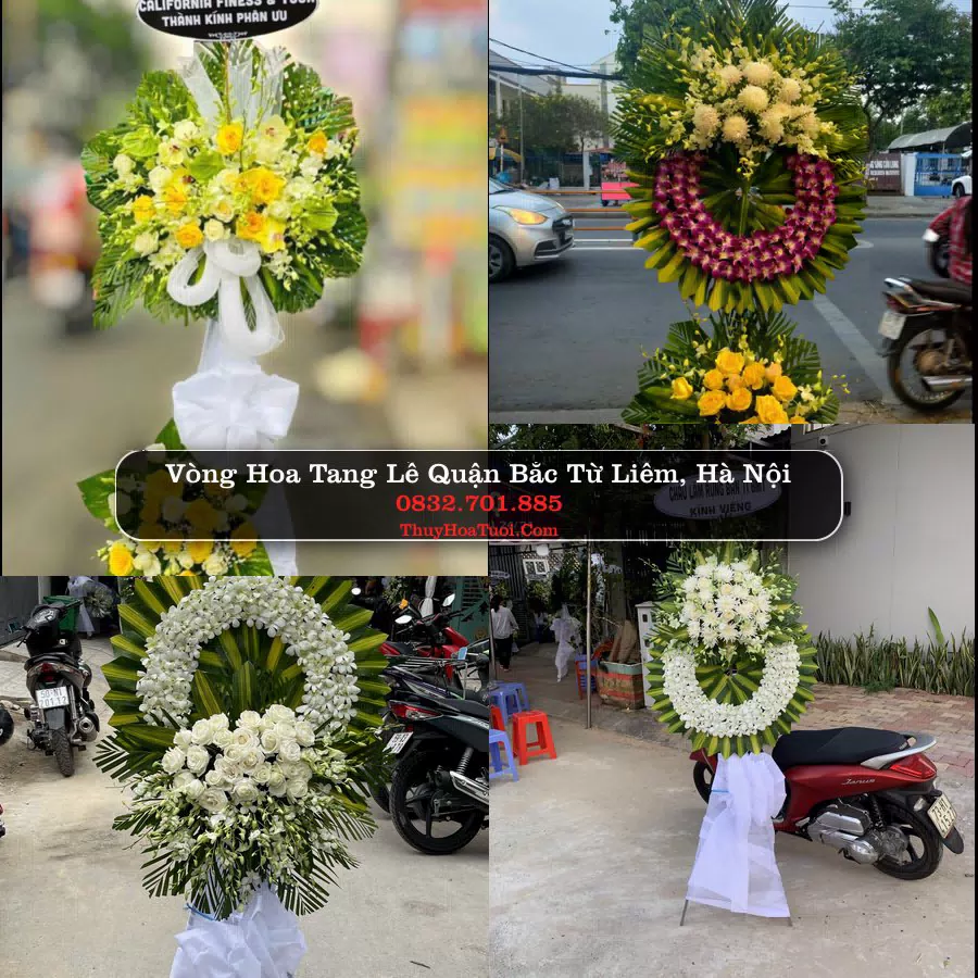 Vòng hoa chia buồn Quận Bắc Từ Liêm - ThuyHoaTuoi.Com