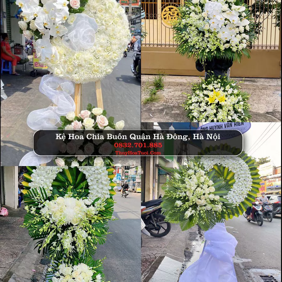 Vòng hoa chia buồn Quận Hà Đông - ThuyHoaTuoi.Com