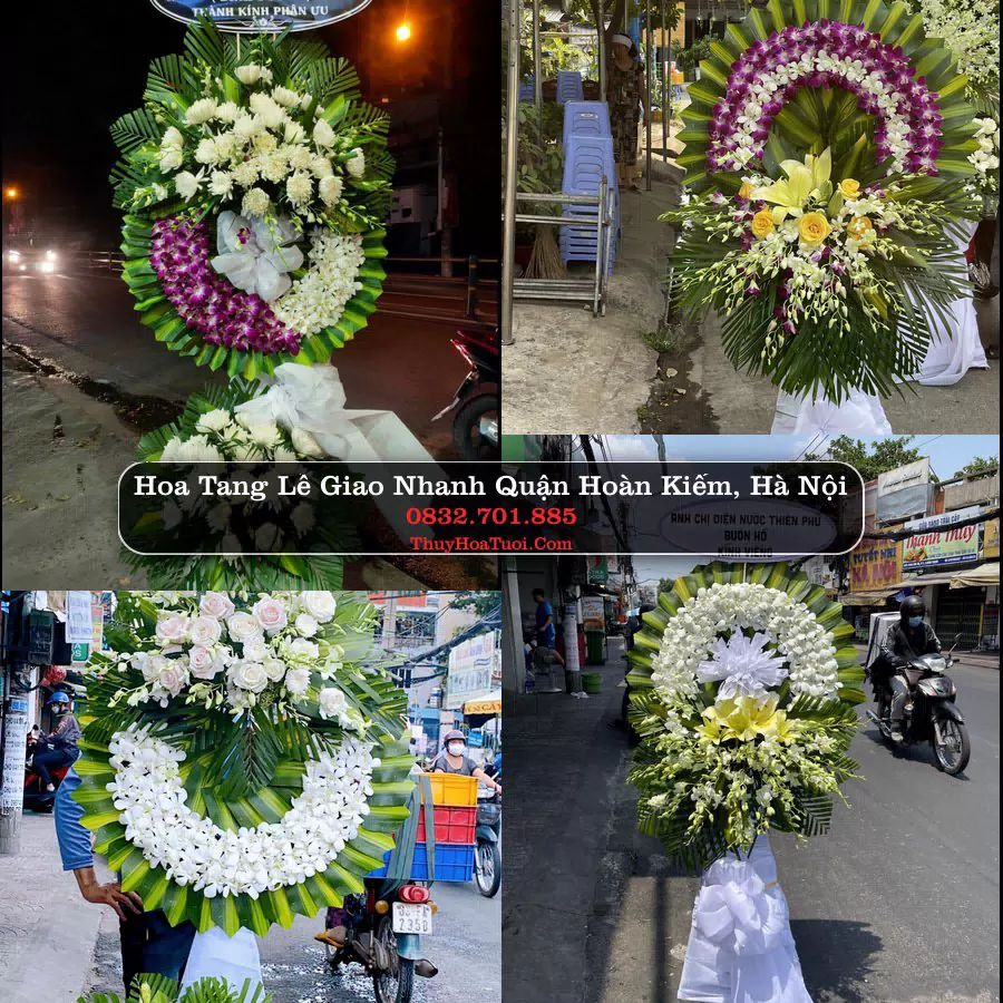 Vòng hoa chia buồn Quận Hoàn Kiếm - ThuyHoaTuoi.Com