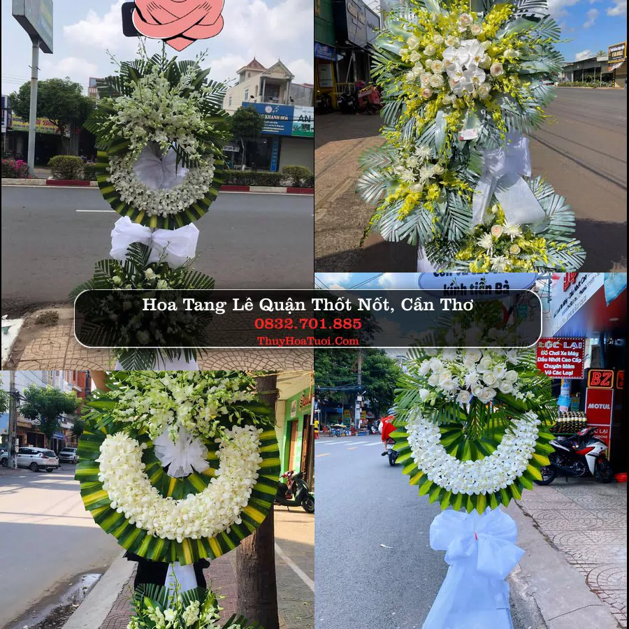 Vòng hoa chia buồn Quận Thốt Nốt - ThuyHoaTuoi.Com