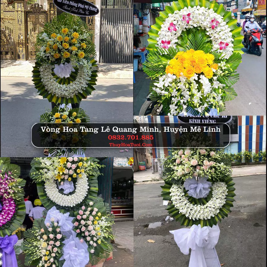 Vòng hoa chia buồn Quang Minh, Mê Linh - ThuyHoaTuoi.Com