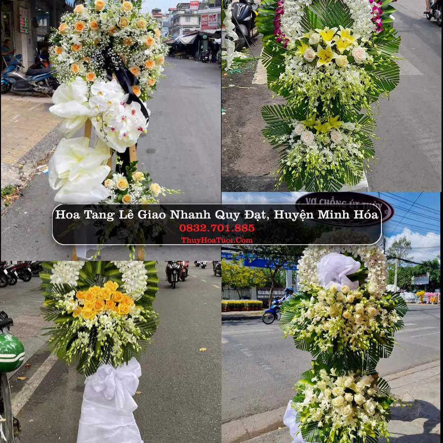 Vòng hoa chia buồn Quy Đạt - ThuyHoaTuoi.Com