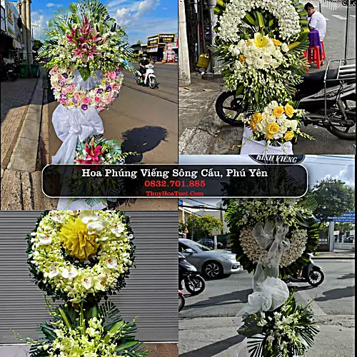 Vòng Hoa Tang Lễ tại Sông Cầu, Phú Yên (Cũ)