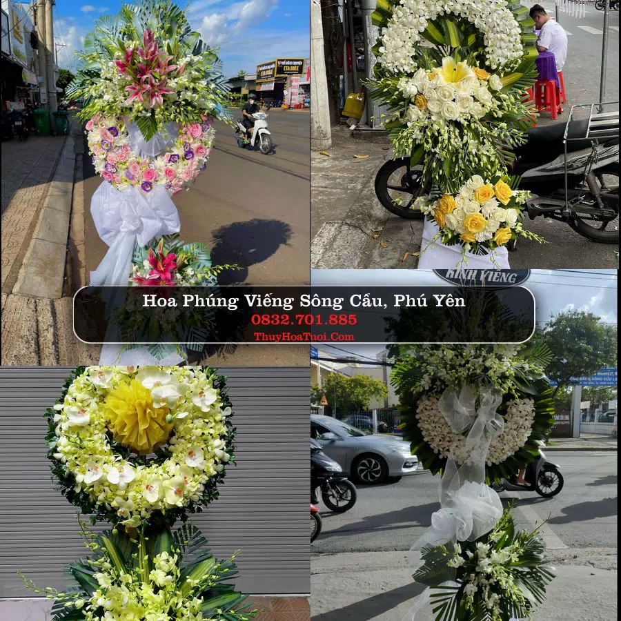 Vòng Hoa Tang Lễ tại Sông Cầu, Phú Yên (Cũ)