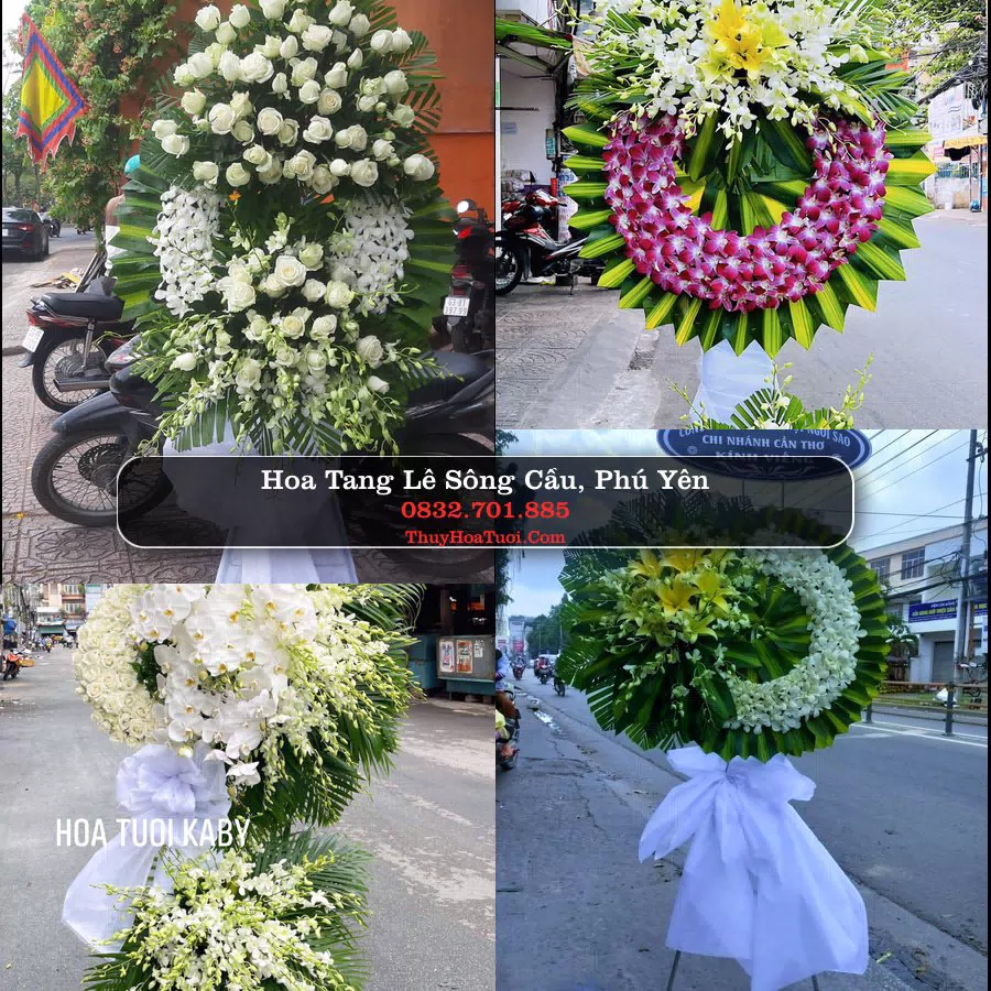 Vòng hoa chia buồn Sông Cầu - ThuyHoaTuoi.Com