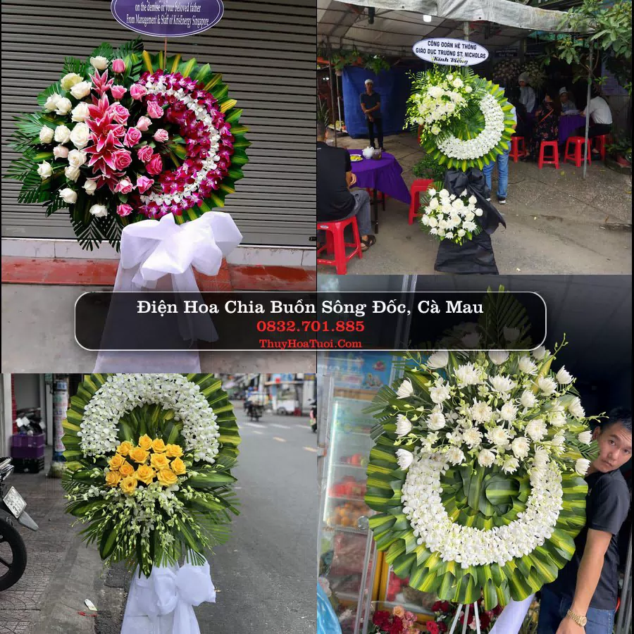 Đặt Vòng Hoa Tang Lễ tại Sông Đốc, Cà Mau (Cũ)