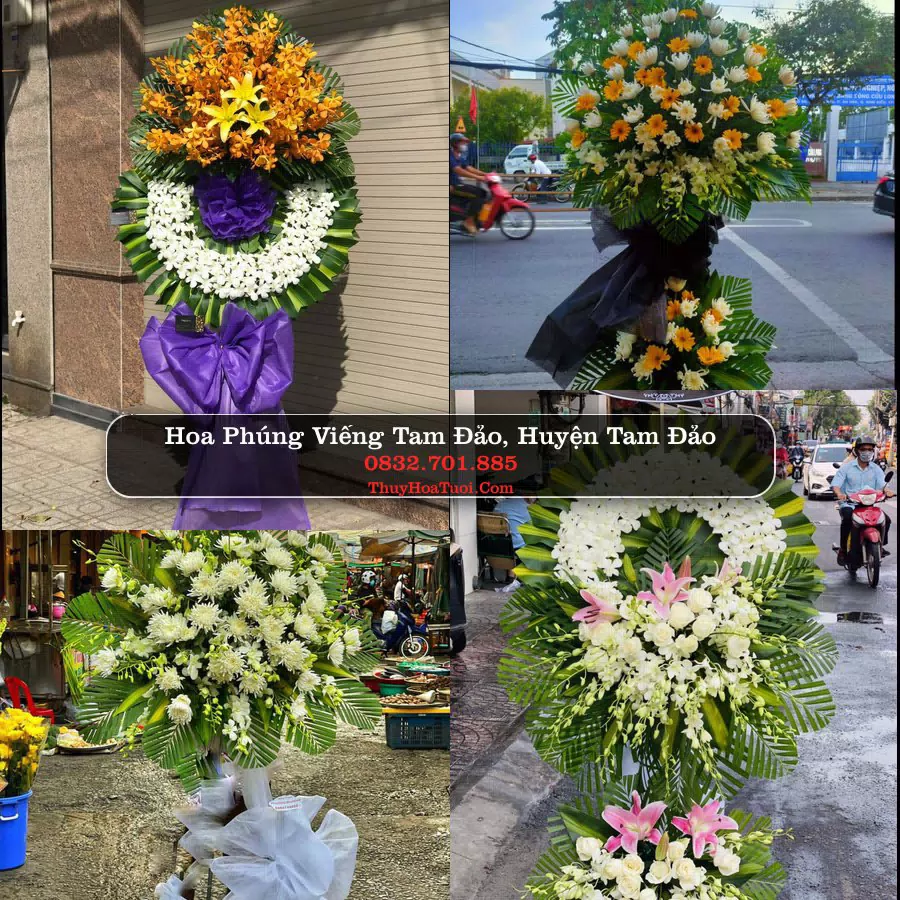 Vòng hoa chia buồn Tam Đảo - ThuyHoaTuoi.Com