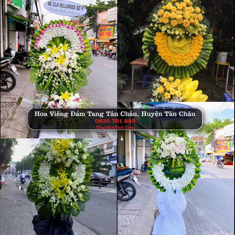Kệ hoa tang lễ giao tại Tân Châu, Tây Ninh