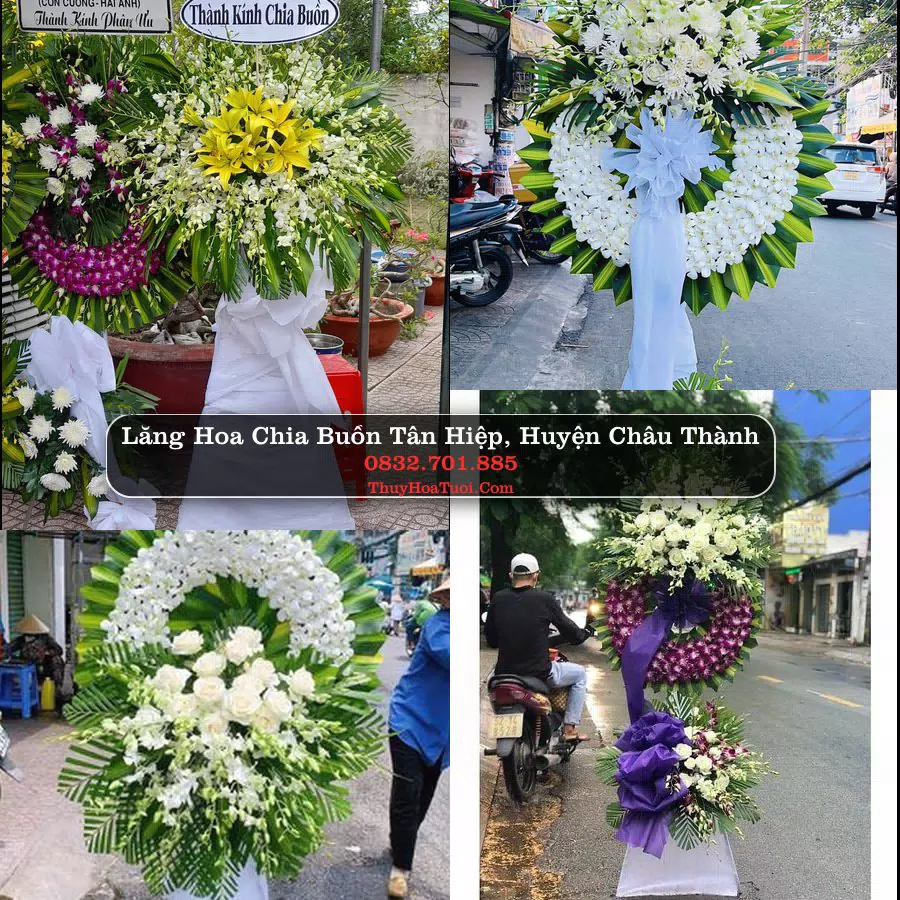 Đặt Vòng Hoa Chia Buồn tại Tân Hiệp, Châu Thành, Tiền Giang (Cũ)