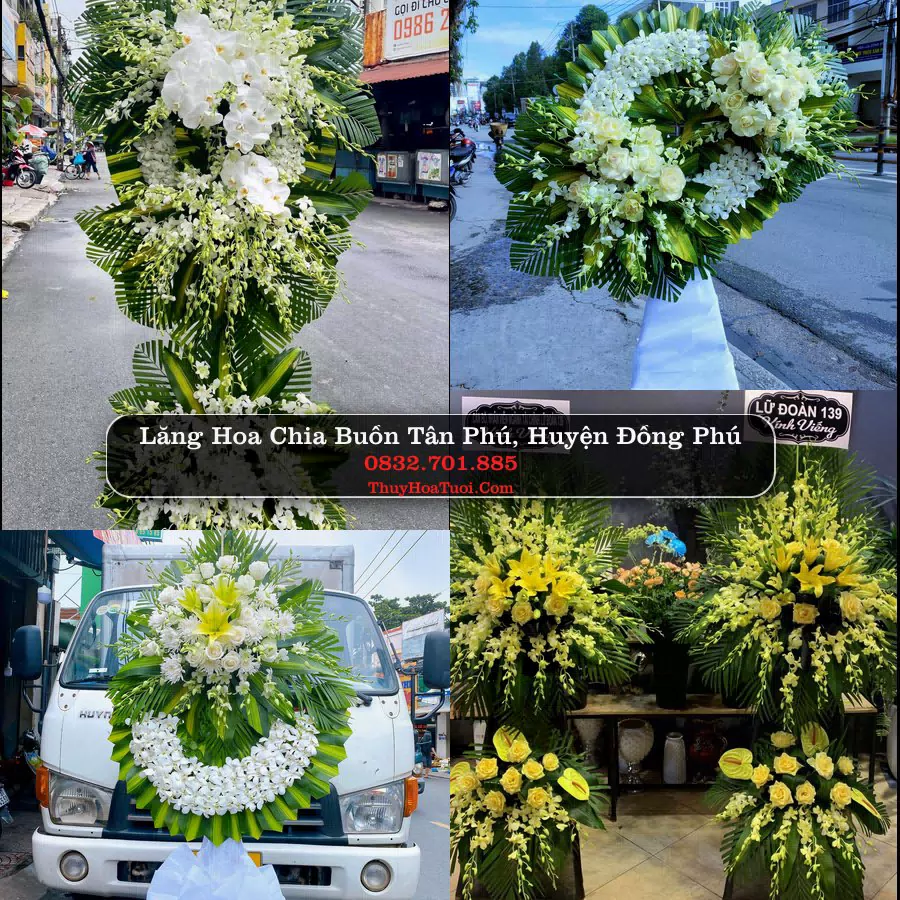 Kệ hoa tang lễ giao tại Tân Phú, Đồng Phú