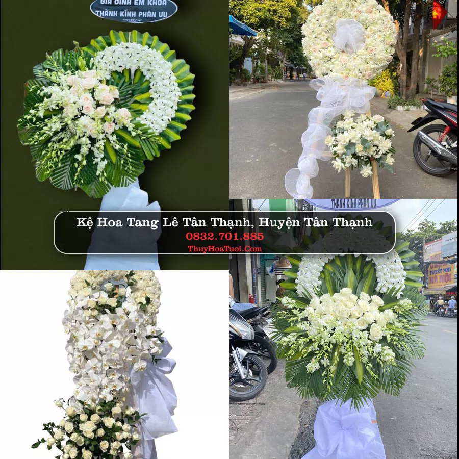 Kệ hoa tang lễ giao tại Tân Thạnh, Long An