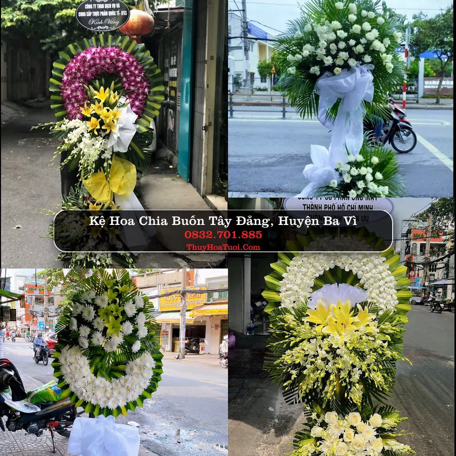 Vòng hoa chia buồn Tây Đằng, Ba Vì - ThuyHoaTuoi.Com
