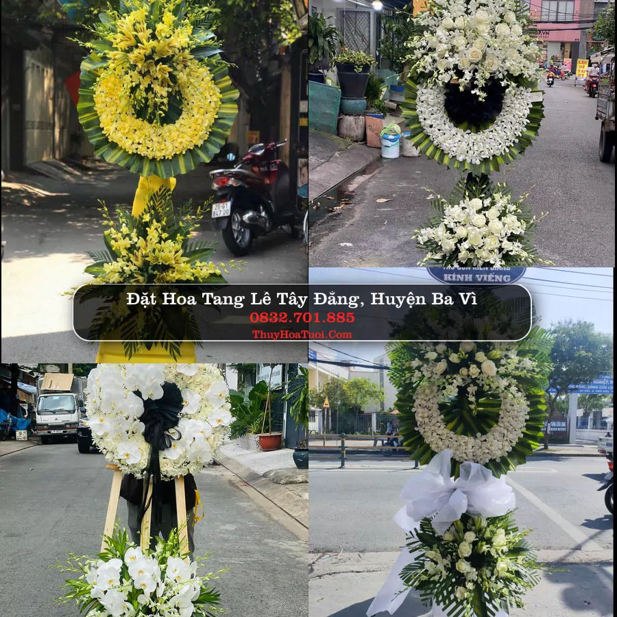 Kệ hoa tang lễ giao tại Tây Đằng, Ba Vì