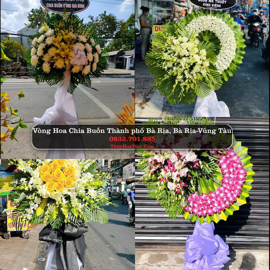 Đặt Vòng Hoa Chia Buồn tại Thành phố Bà Rịa, Bà Rịa-Vũng Tàu (Cũ)