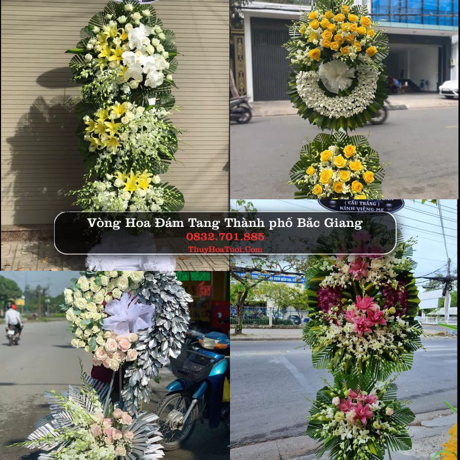 Vòng hoa chia buồn Thành phố Bắc Giang - ThuyHoaTuoi.Com
