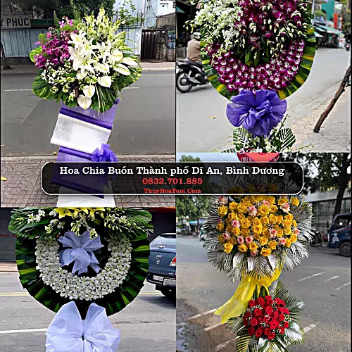 Đặt Vòng Hoa Tang Lễ tại Thành phố Dĩ An, Bình Dương (Cũ)