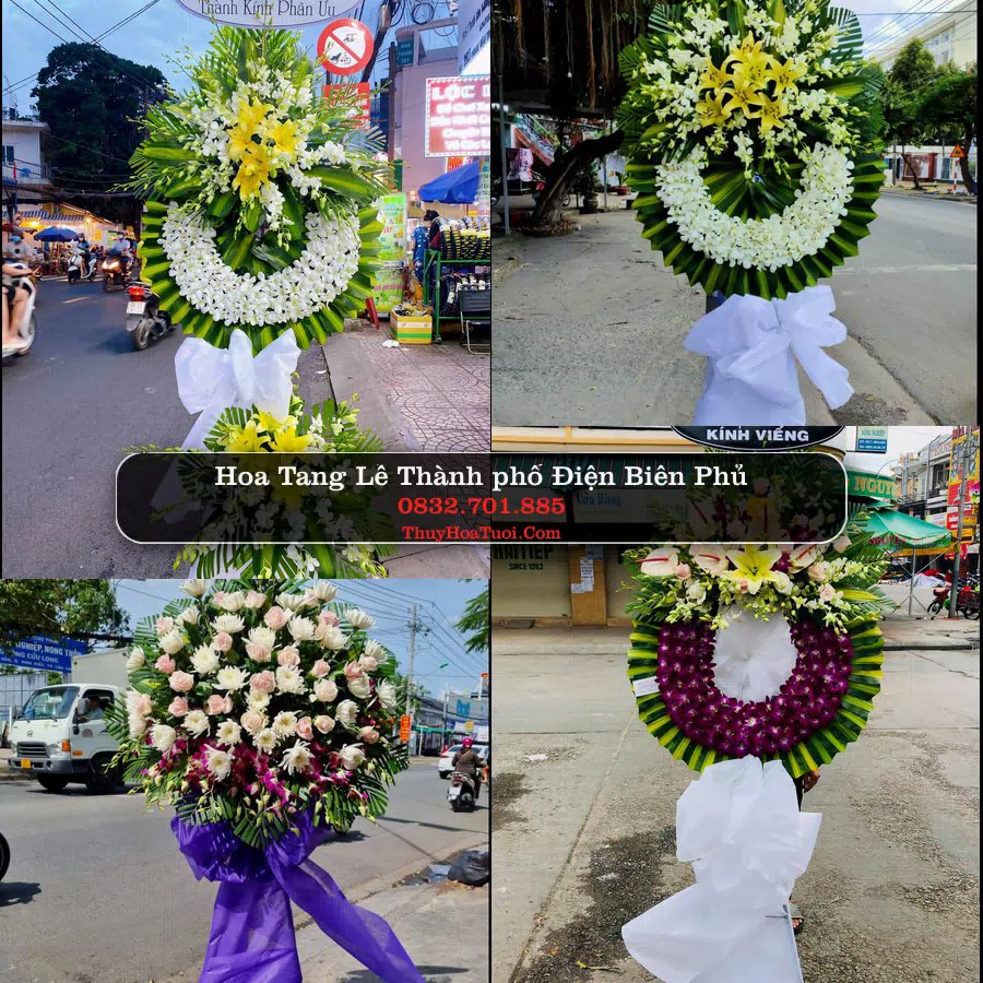 Vòng hoa chia buồn Thành phố Điện Biên Phủ - ThuyHoaTuoi.Com