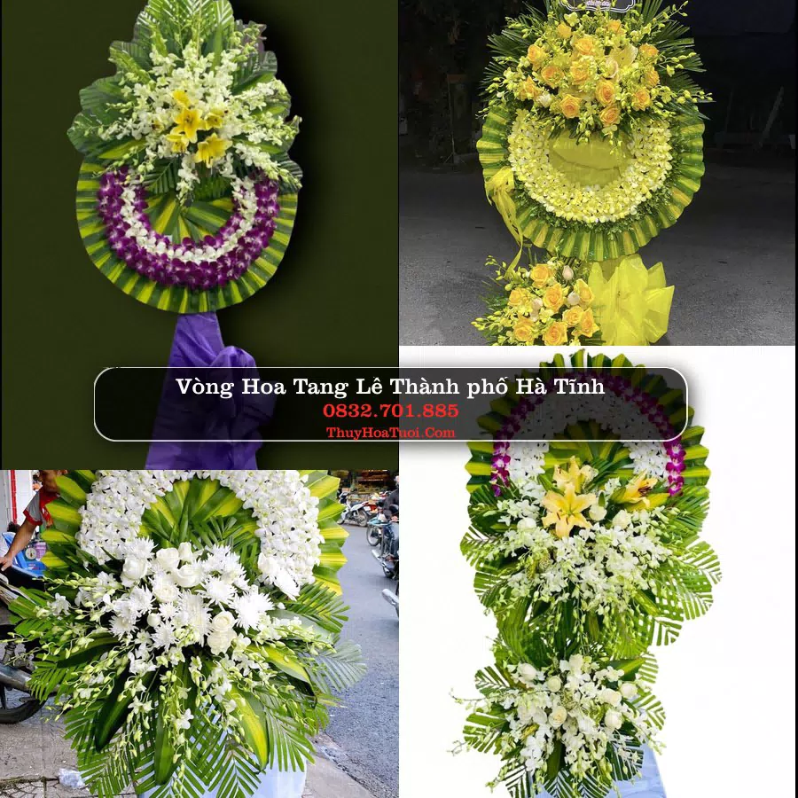 Vòng hoa chia buồn Thành phố Hà Tĩnh - ThuyHoaTuoi.Com