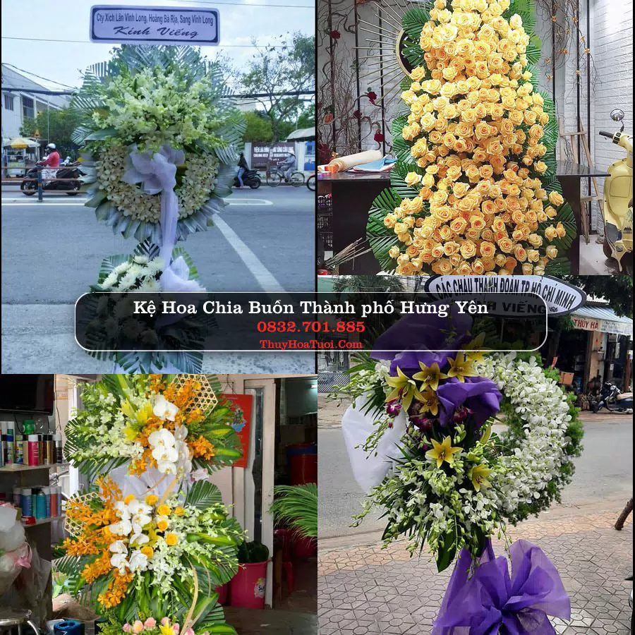 Vòng hoa chia buồn Thành phố Hưng Yên - ThuyHoaTuoi.Com