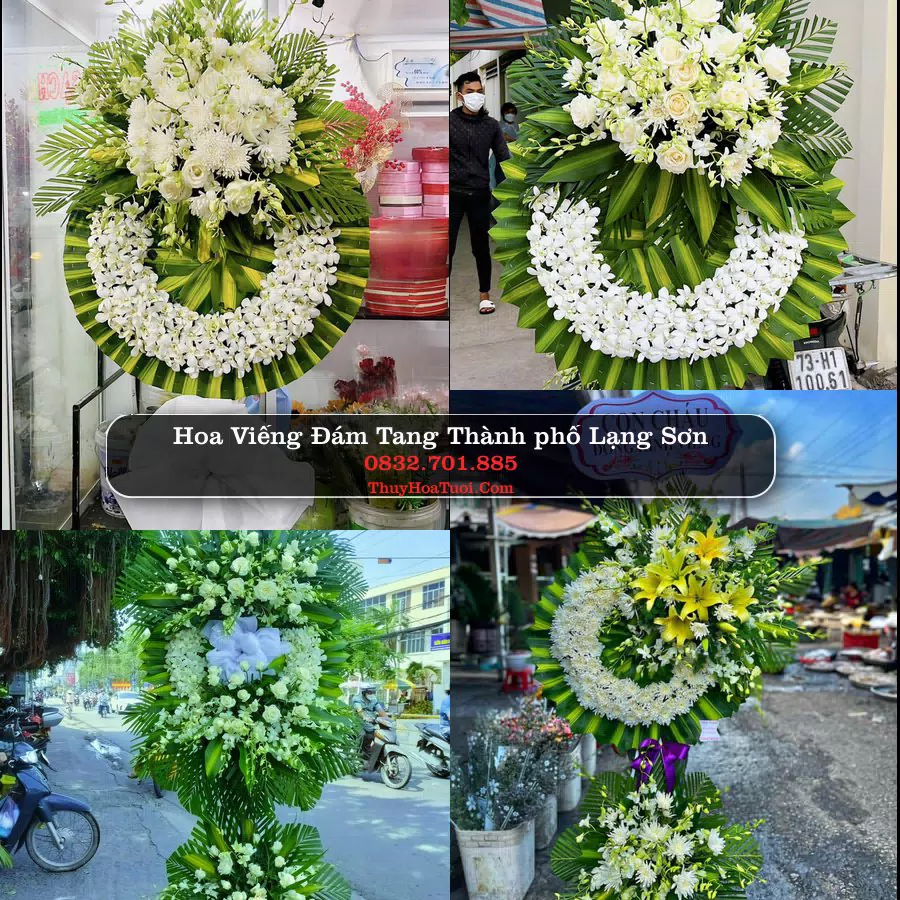 Vòng Hoa Tang Lễ tại Thành phố Lạng Sơn (Cũ)