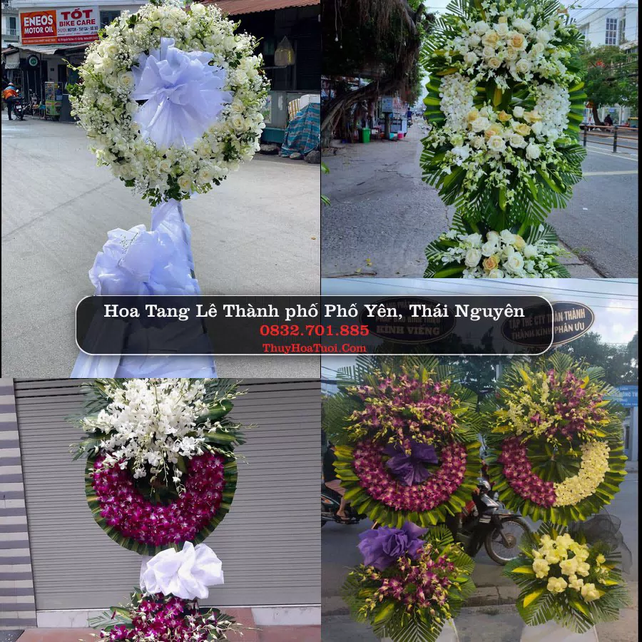 Vòng hoa chia buồn Thành phố Phổ Yên, Thái Nguyên - ThuyHoaTuoi.Com