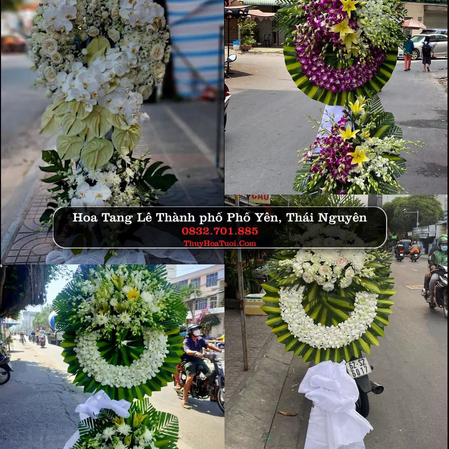 Kệ hoa tang lễ giao tại Thành phố Phổ Yên, Thái Nguyên
