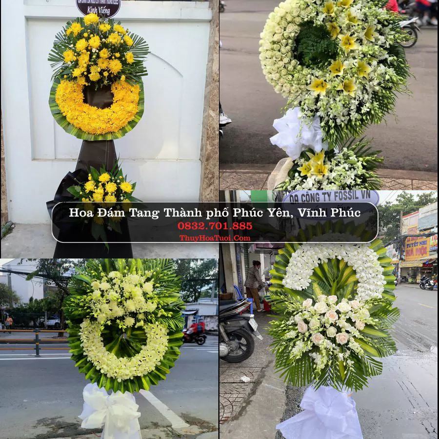 Đặt Vòng Hoa Tang Lễ tại Thành phố Phúc Yên, Vĩnh Phúc (Cũ)