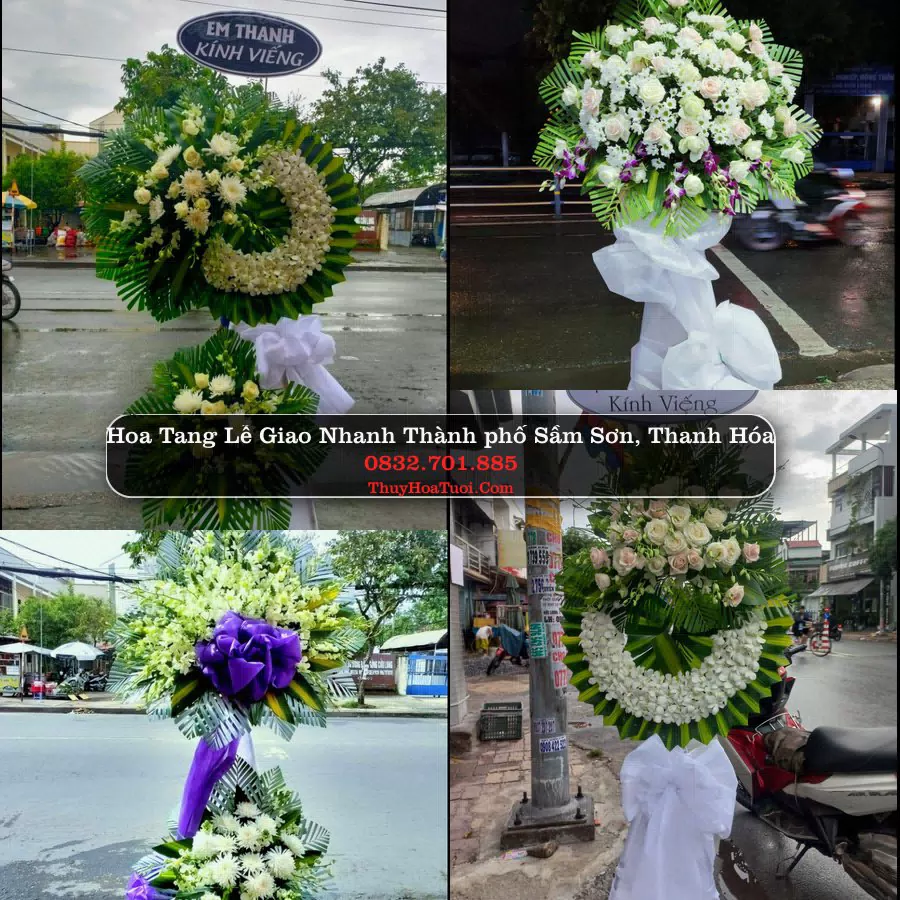 Vòng hoa chia buồn Thành phố Sầm Sơn, Thanh Hóa - ThuyHoaTuoi.Com