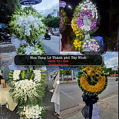 Vòng Hoa Tang Lễ tại Thành phố Tây Ninh (Cũ)