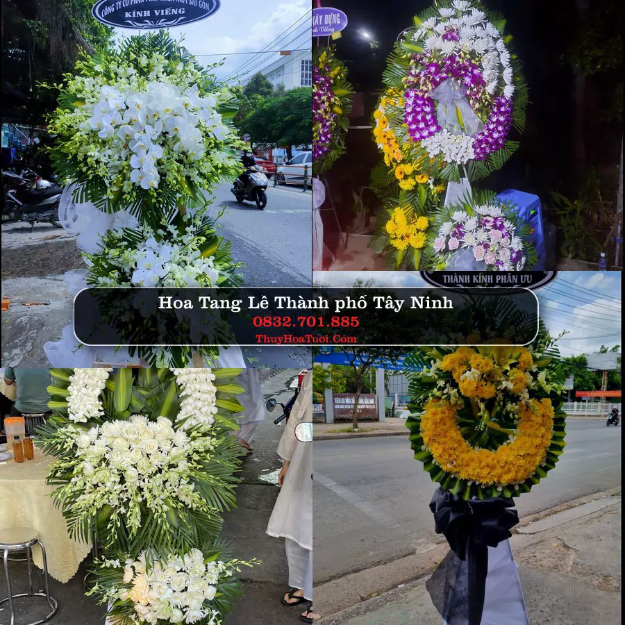 Vòng Hoa Tang Lễ tại Thành phố Tây Ninh (Cũ)