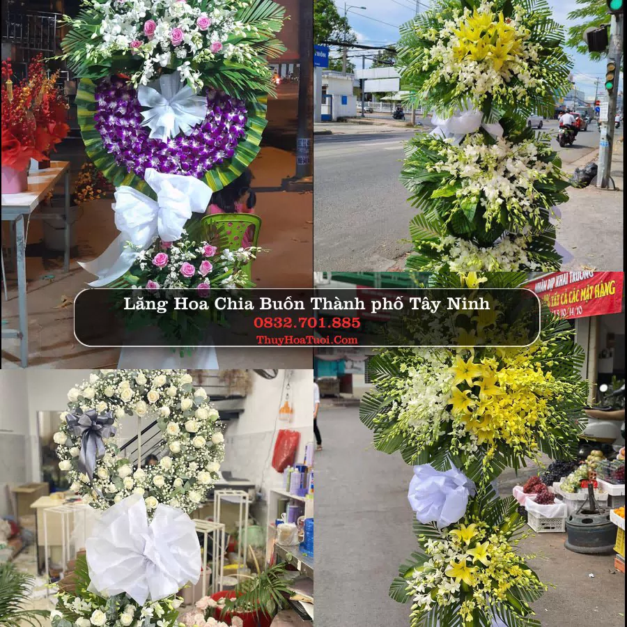 Vòng hoa chia buồn Thành phố Tây Ninh - ThuyHoaTuoi.Com