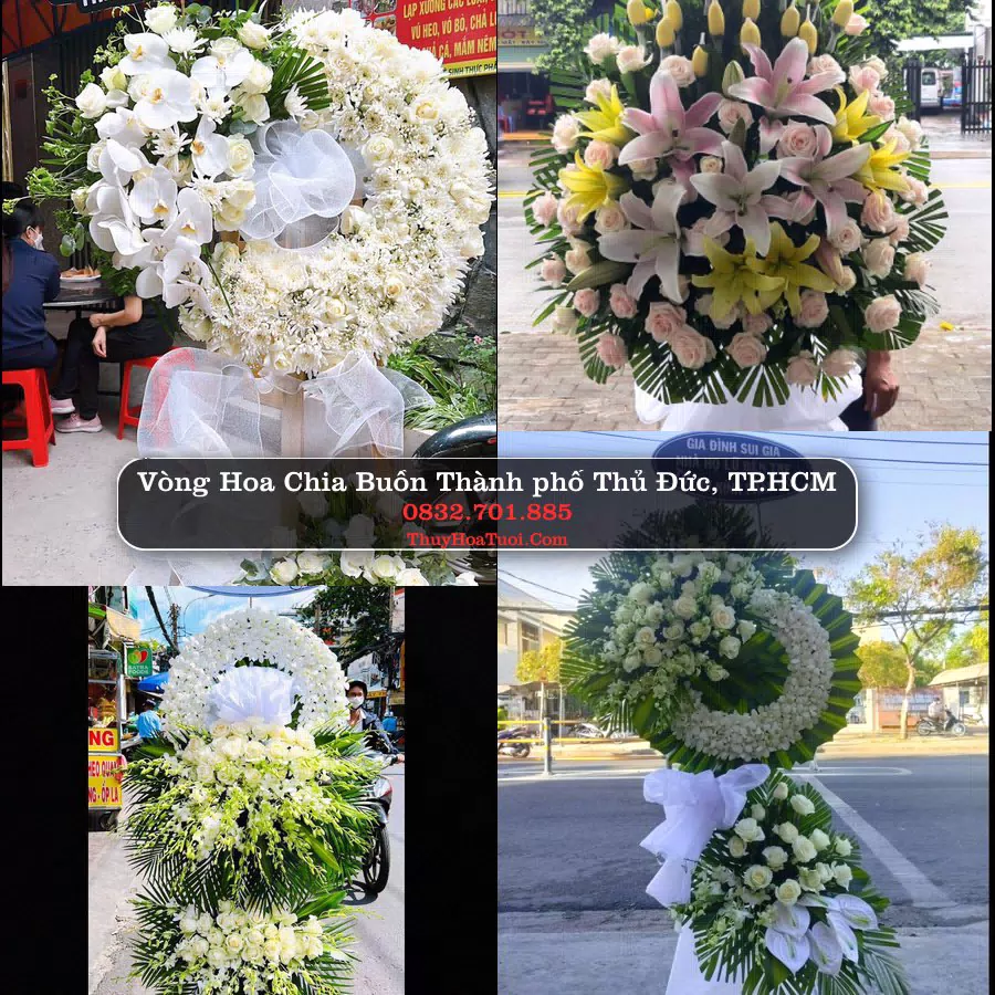 Vòng hoa chia buồn Thành phố Thủ Đức - ThuyHoaTuoi.Com