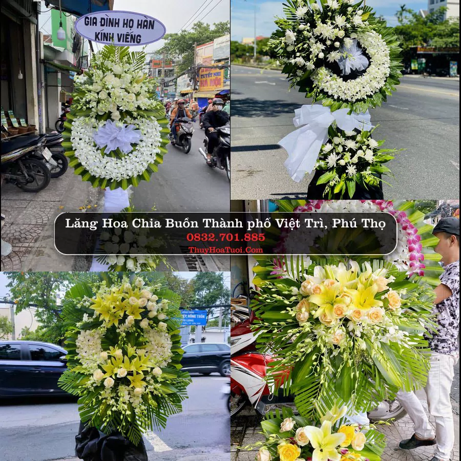 Vòng Hoa Tang Lễ tại Thành phố Việt Trì, Phú Thọ (Cũ)