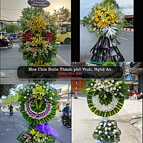 Vòng Hoa Chia Buồn tại Thành phố Vinh, Nghệ An (Cũ)