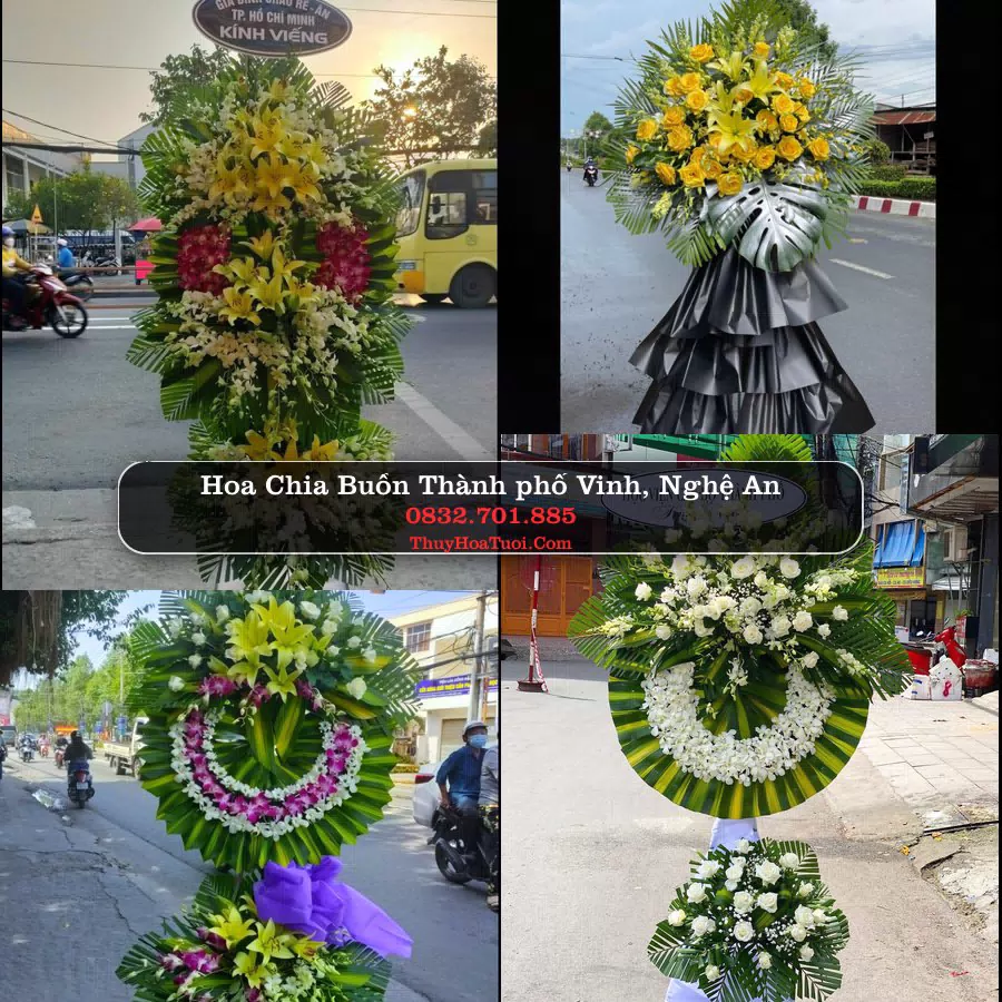Vòng Hoa Chia Buồn tại Thành phố Vinh, Nghệ An (Cũ)