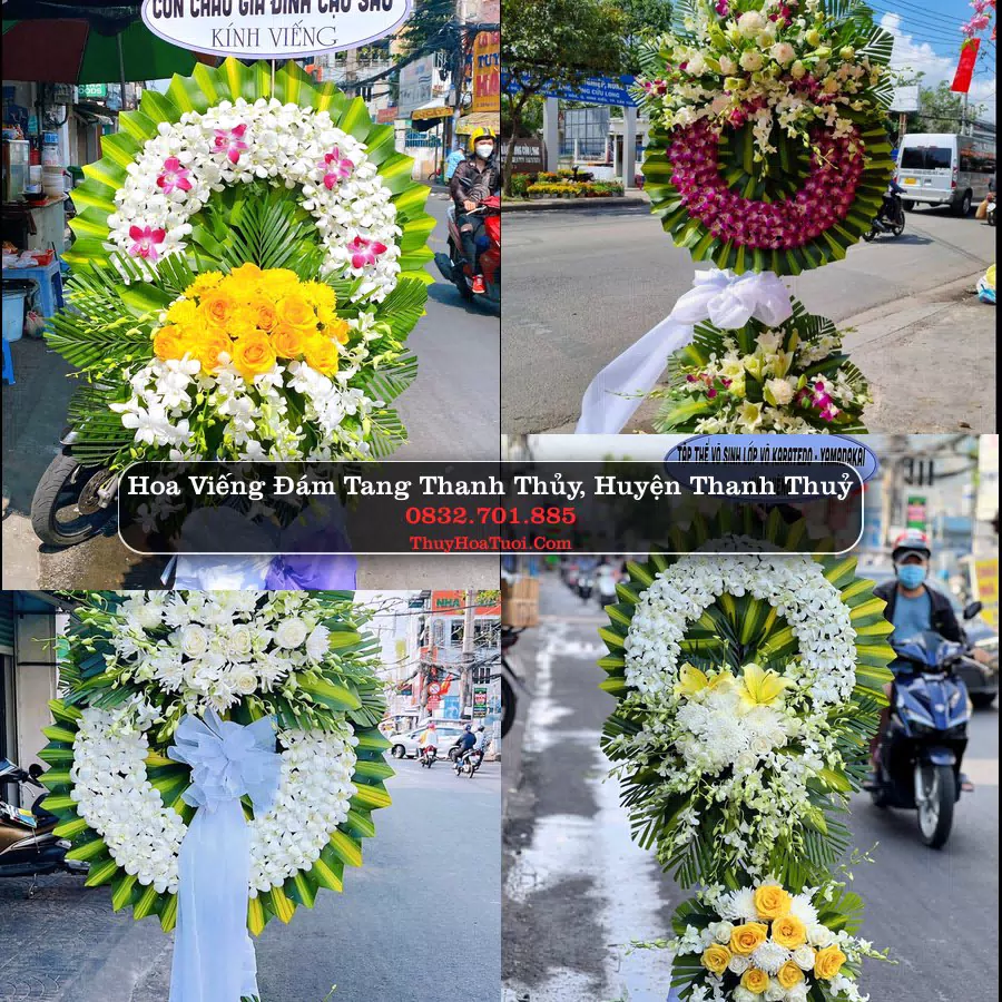 Vòng hoa chia buồn Thanh Thủy - ThuyHoaTuoi.Com