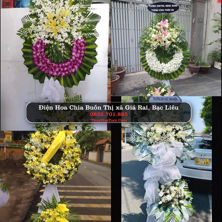 Kệ hoa tang lễ giao tại Thị xã Giá Rai, Bạc Liêu