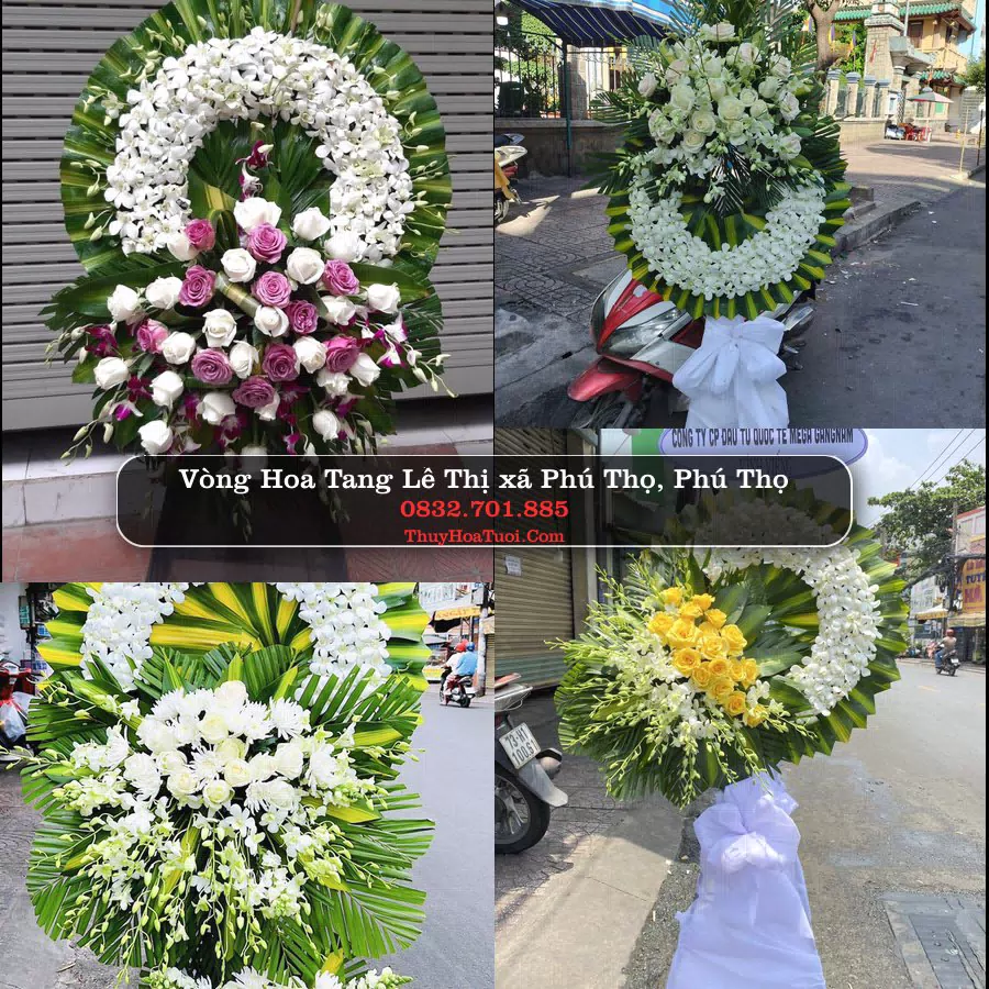 Vòng hoa chia buồn Thị xã Phú Thọ - ThuyHoaTuoi.Com