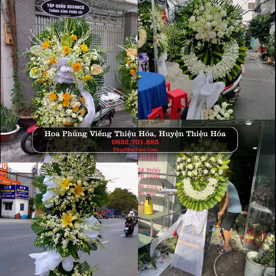 Kệ hoa tang lễ giao tại Thiệu Hóa, Thanh Hóa