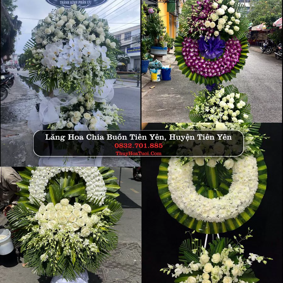 Vòng hoa tang lễ Tiên Yên - ThuyHoaTuoi.Com