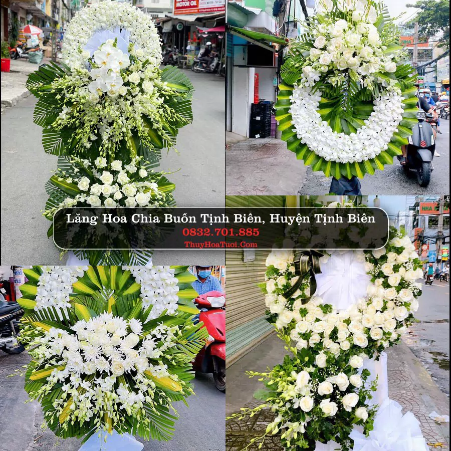 Vòng hoa chia buồn Tịnh Biên - ThuyHoaTuoi.Com